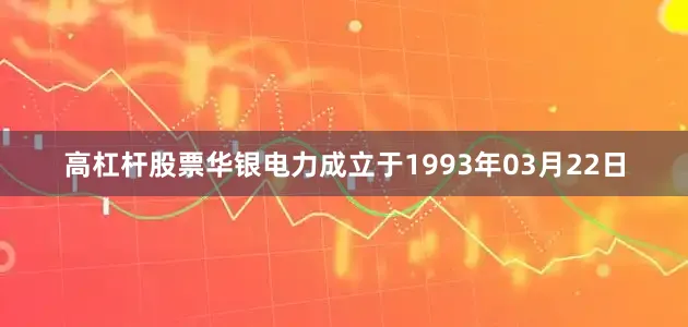 高杠杆股票华银电力成立于1993年03月22日